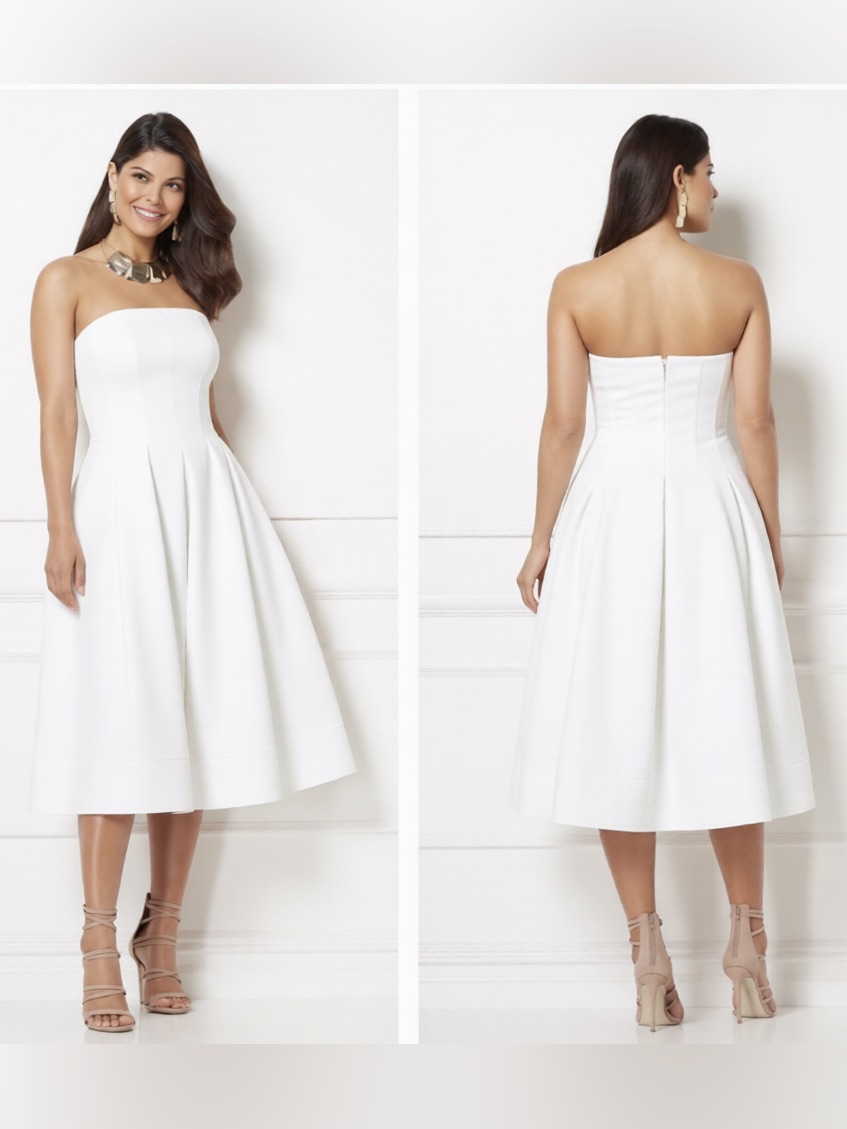 Ny & Co. Eva Mendes Strapless Midi Dress